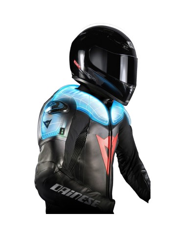 MONO DAINESE D-AIR RACING (AIRBAG) NEGRO/BLANCO
