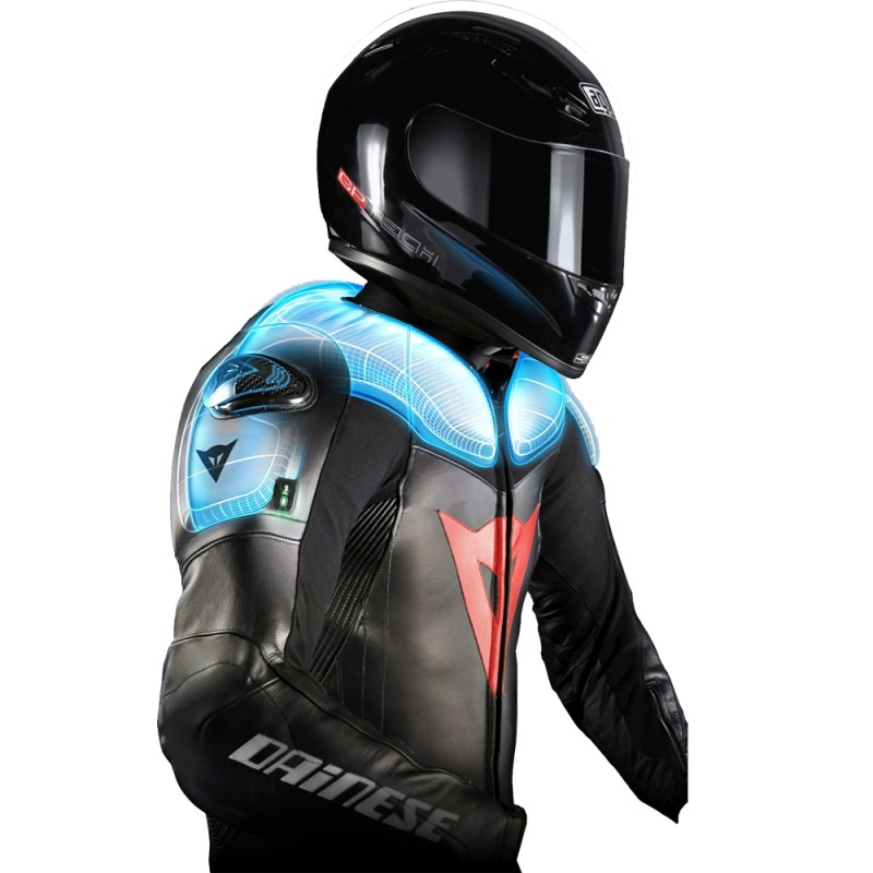 MONO DAINESE D-AIR RACING (AIRBAG) NEGRO/BLANCO