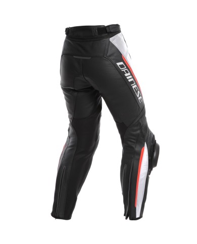 PANTALONES DAINESE DELTA 3 PIEL LADY NEGRO/BLANCO/ROJO
