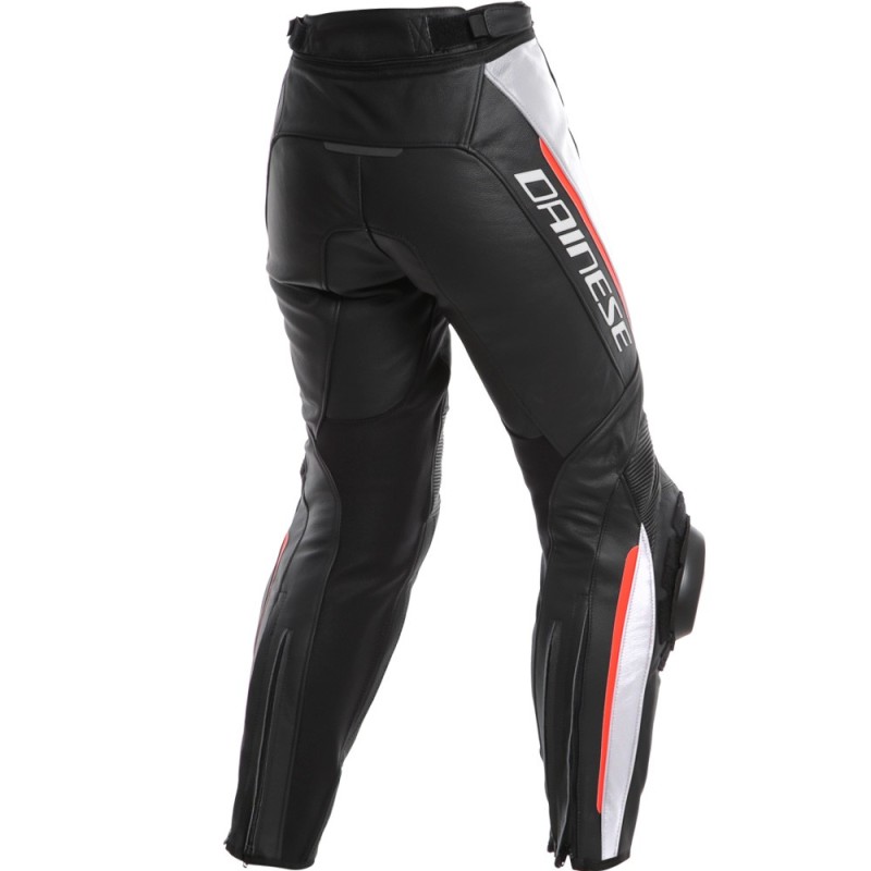 PANTALONES DAINESE DELTA 3 PIEL LADY NEGRO/BLANCO/ROJO