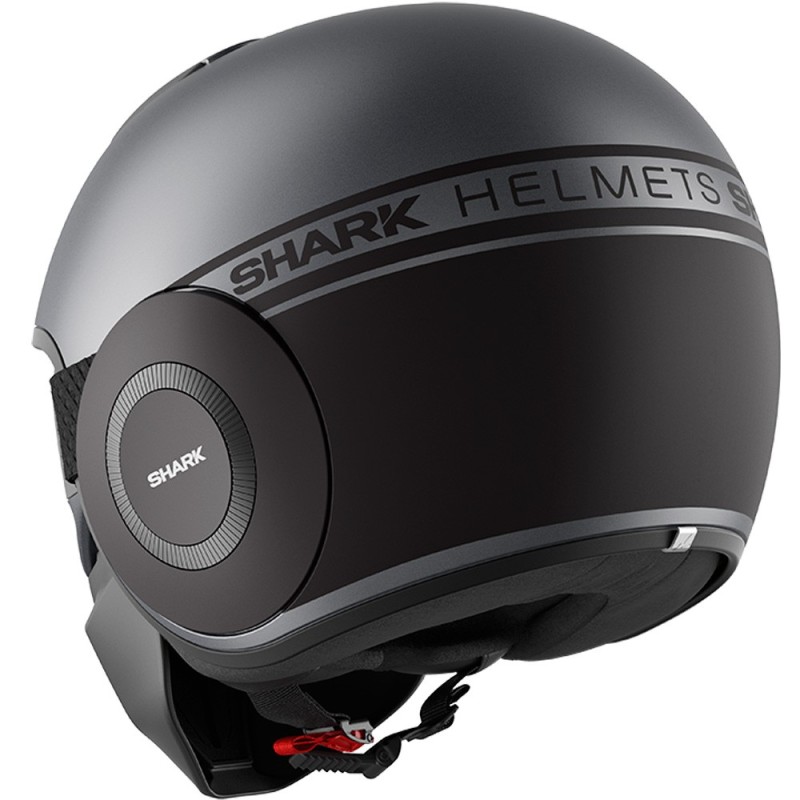 CASCO SHARK DRAK STREET NEON MAT TITANIO