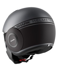 CASCO SHARK DRAK STREET NEON MAT TITANIO