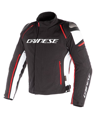 CHAQUETA DAINESE RACING 3 D-DRY NEGRO/BLANCO/ROJO