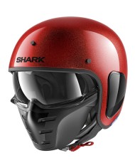 CASCO SHARK S-DRAK GLITTER ROJO RRX