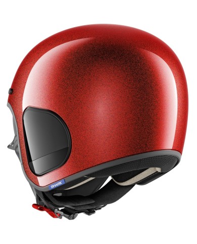 CASCO SHARK S-DRAK GLITTER ROJO RRX