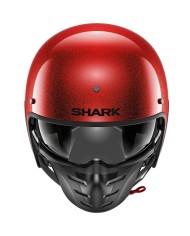 CASCO SHARK S-DRAK GLITTER ROJO RRX