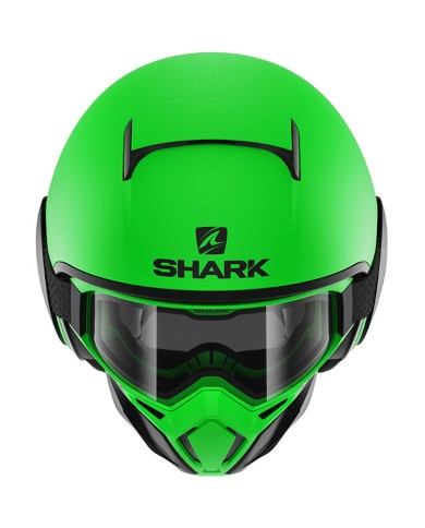CASCO SHARK STREET-DRAK NEON MAT VERDE
