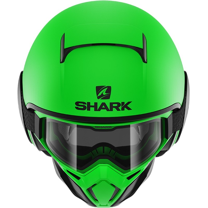 CASCO SHARK STREET-DRAK NEON MAT VERDE