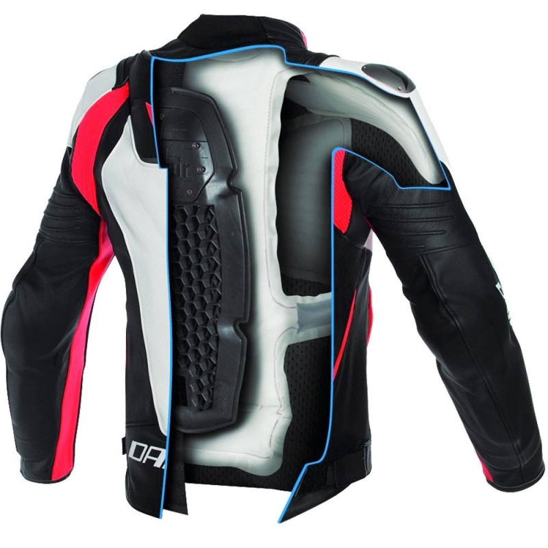 CHAQUETA DAINESE D-AIR MISANO PERFORADA NEGRA
