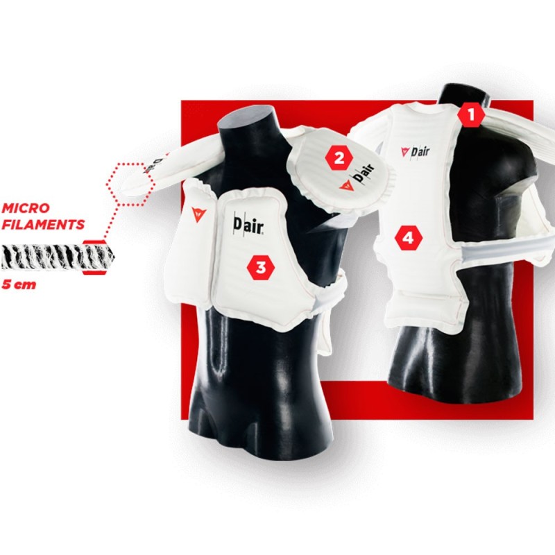 CHAQUETA DAINESE D-AIR TUONO ROJA