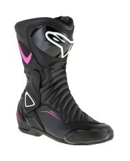 BOTAS ALPINESTARS STELLA SMX-6 V2 LADY NEGRA/FUCSIA