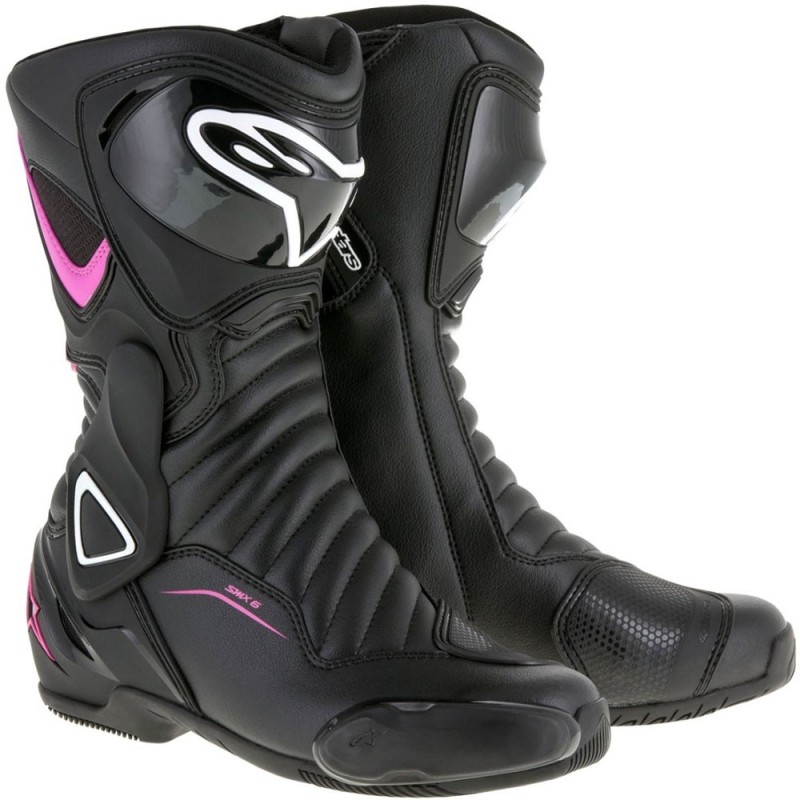 BOTAS ALPINESTARS STELLA SMX-6 V2 LADY NEGRA/FUCSIA