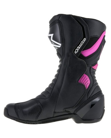 BOTAS ALPINESTARS STELLA SMX-6 V2 LADY NEGRA/FUCSIA