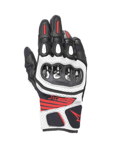 GUANTES ALPINESTARS SP X AIR CARBON V2 NEGRO/BLANCO/ROJO