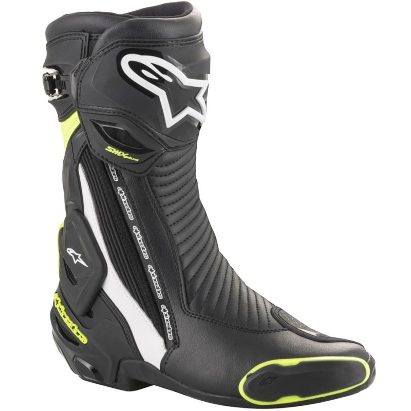 BOTAS ALPINESTARS SMX PLUS V2 NEGRA/BLANCA/AMARILLO