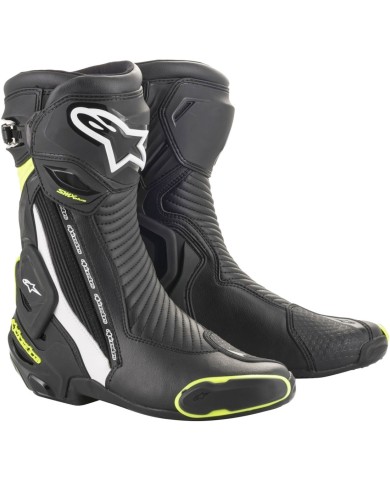 BOTAS ALPINESTARS SMX PLUS V2 NEGRA/BLANCA/AMARILLO