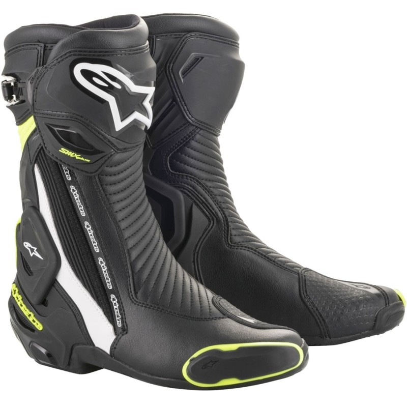 BOTAS ALPINESTARS SMX PLUS V2 NEGRA/BLANCA/AMARILLO