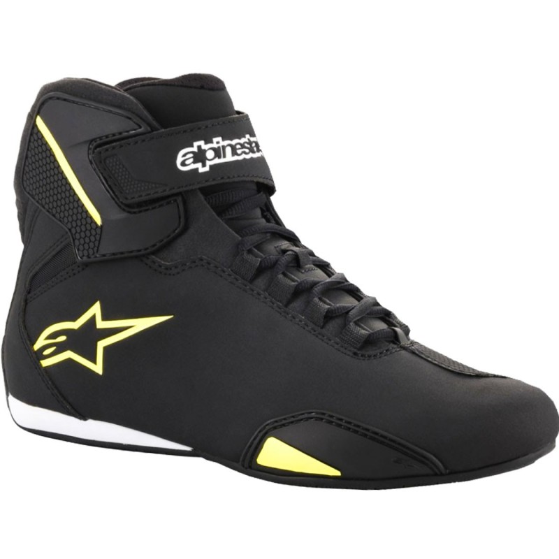 ZAPATILLAS ALPINESTARS SEKTOR NEGRO/AMARILLO FLUOR