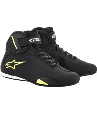 ZAPATILLAS ALPINESTARS SEKTOR NEGRO/AMARILLO FLUOR