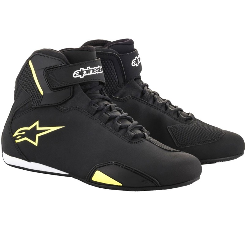 ZAPATILLAS ALPINESTARS SEKTOR NEGRO/AMARILLO FLUOR