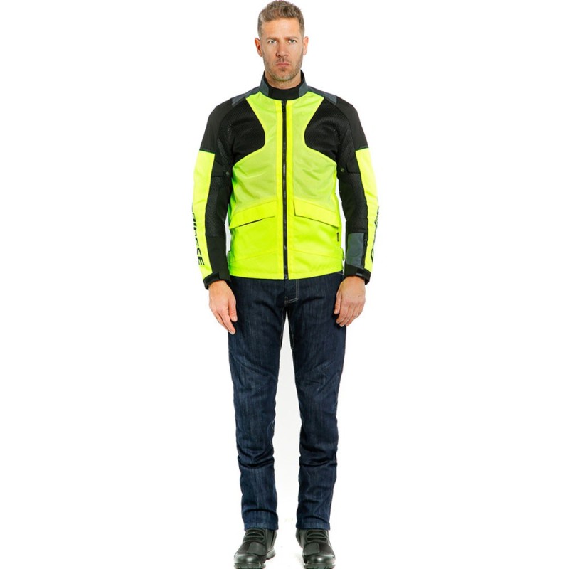 CHAQUETA DAINESE AIR TOURER TEX AMARILLO FLUOR
