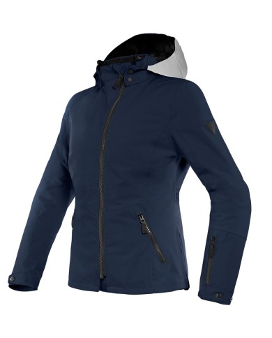 CHAQUETA DAINESE MAYFAIR D-DRY LADY BLACK-IRIS/GLACIER-GRAY