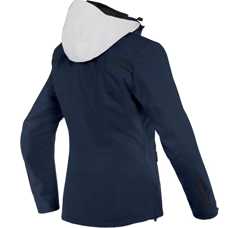 CHAQUETA DAINESE MAYFAIR D-DRY LADY BLACK-IRIS/GLACIER-GRAY