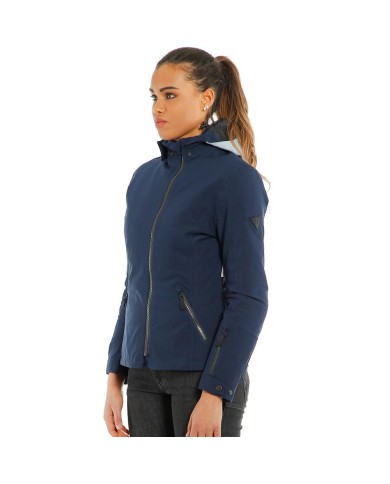 CHAQUETA DAINESE MAYFAIR D-DRY LADY BLACK-IRIS/GLACIER-GRAY