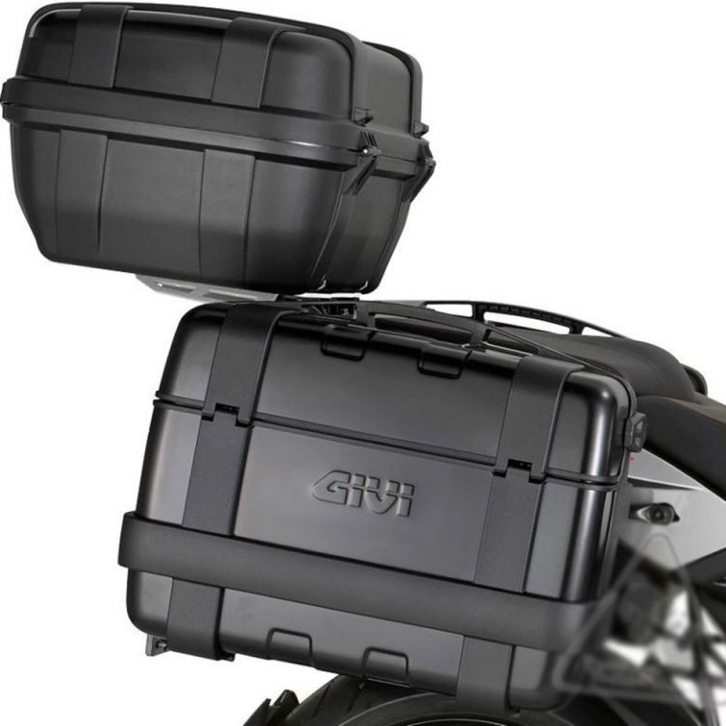 PACK MALETAS GIVI TRK46B TREKKER BLACK MONOKEY