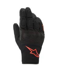 GUANTES ALPINESTARS S MAX DRYSTAR NEGRO/ROJO FLUOR