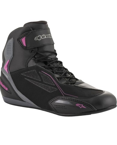 ZAPATILLAS ALPINESTARS STELLA FASTER-3 DRYSTAR LADY NEGRO/FUCSIA