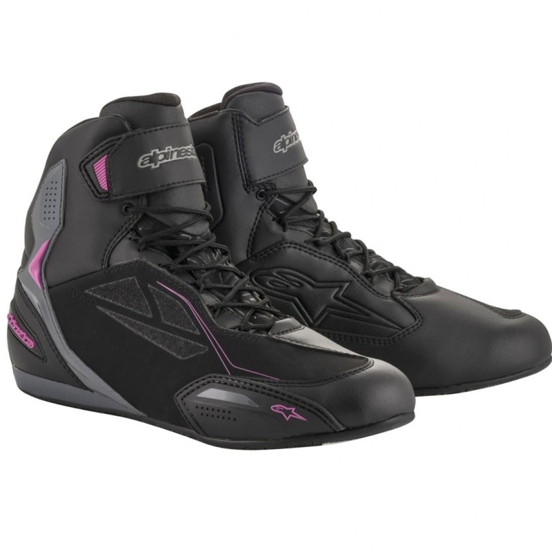 ZAPATILLAS ALPINESTARS STELLA FASTER-3 DRYSTAR LADY NEGRO/FUCSIA