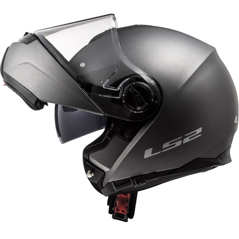 Casco ls2 ff325 strobe solid titanio mate