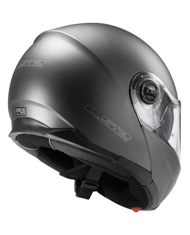 Casco ls2 ff325 strobe solid titanio mate