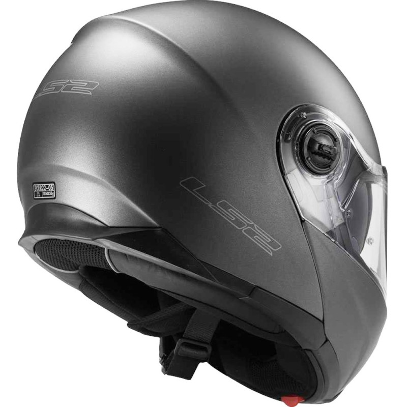 Casco ls2 ff325 strobe solid titanio mate
