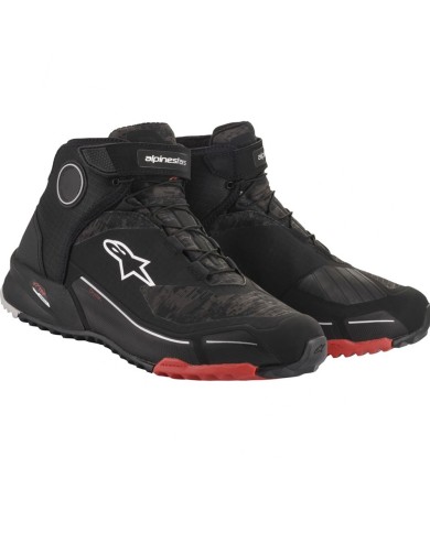 ZAPATILLAS ALPINESTARS CR-X DRYSTAR BLACK/CAMO RED
