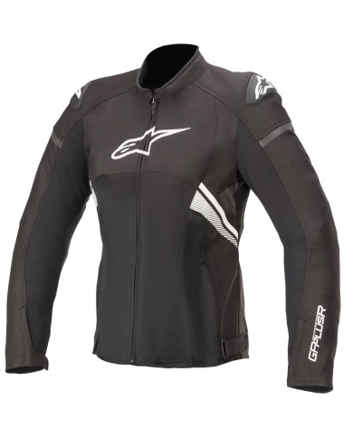 CHAQUETA ALPINESTARS STELLA T-GP PLUS R V3 AIR LADY NEGRO/BLANCO