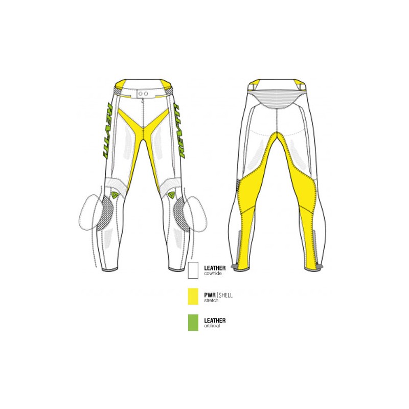 PANTALONES REVIT XENA 3 PIEL LADY NEGRO