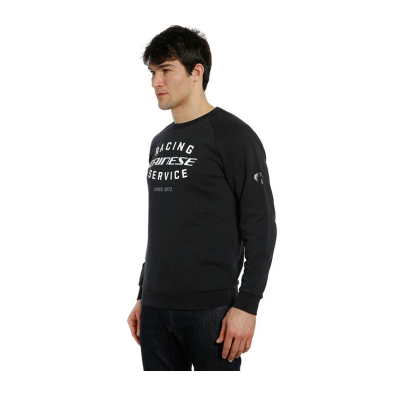SUDADERA DAINESE PADDOCK SWEATSHIRT NEGRO/BLANCO