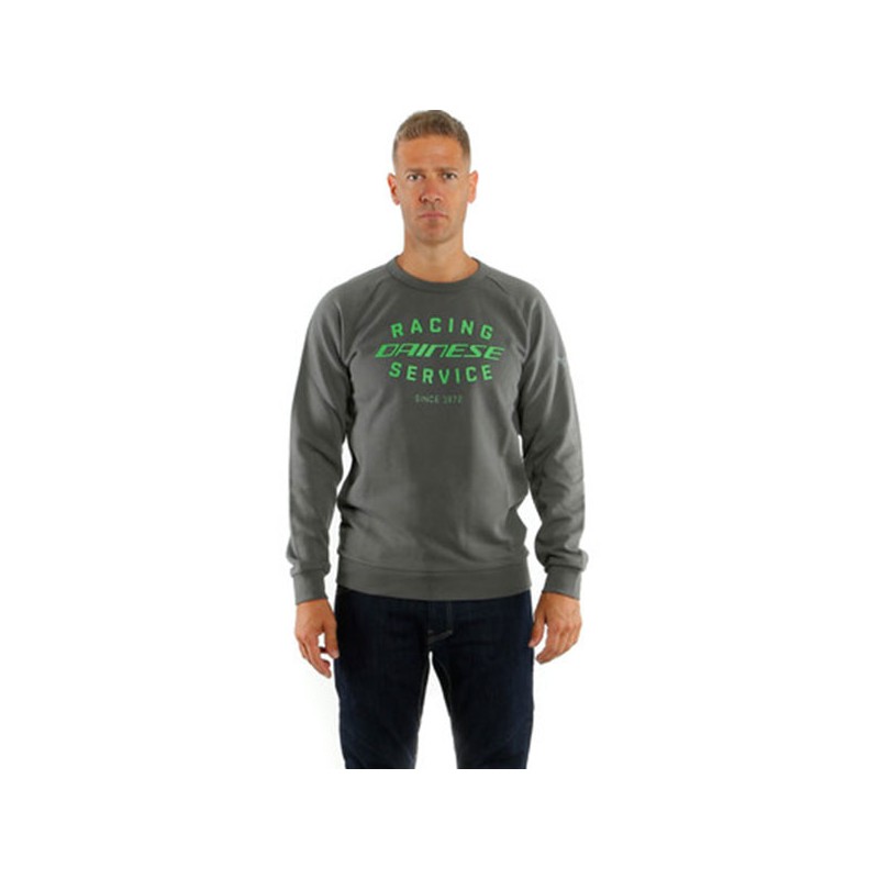 SUDADERA DAINESE PADDOCK SWEATSHIRT GRIS/VERDE