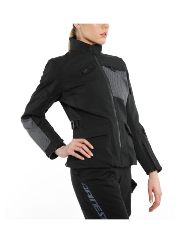 CHAQUETA DAINESE TONALE LADY D-DRY XT BLACK/EBONY/BLACK