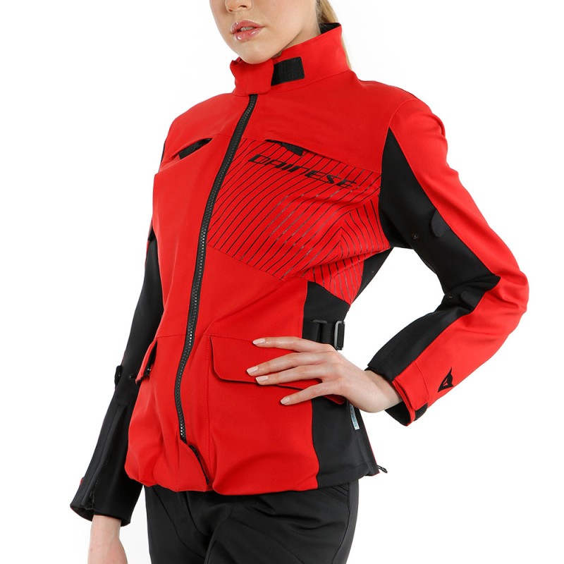 CHAQUETA DAINESE TONALE LADY D-DRY XT TOUR-RED/LAVA-RED/BLACK