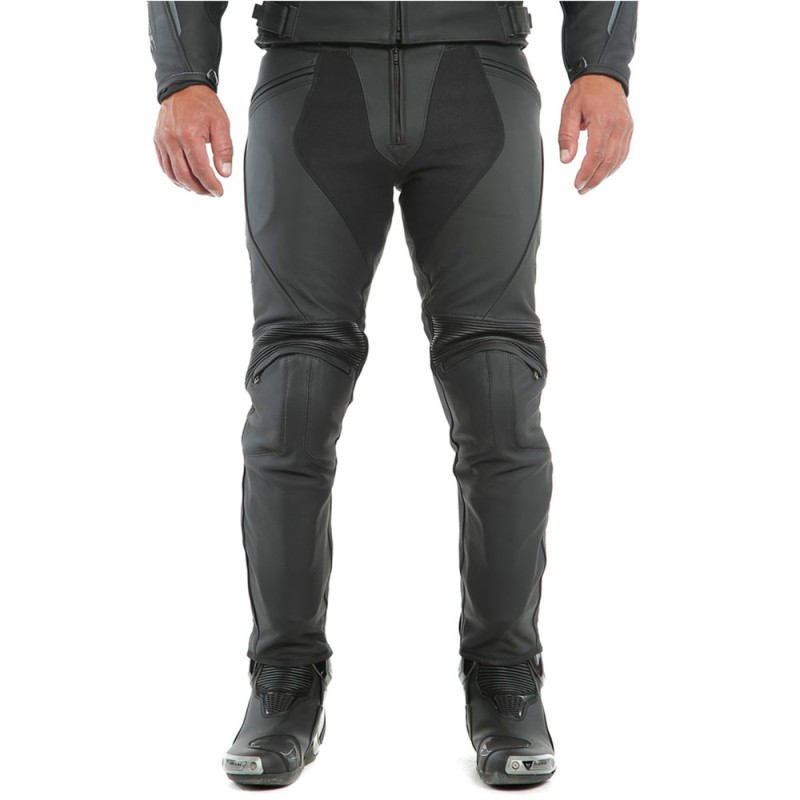 PANTALONES DAINESE PONY 3 PIEL BLACK-MATT