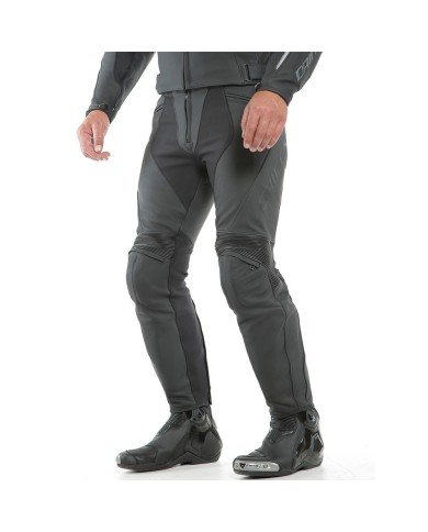 PANTALONES DAINESE PONY 3 PIEL BLACK-MATT