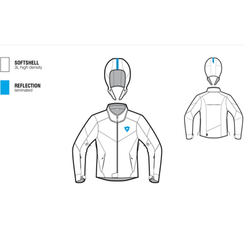 CHAQUETA REVIT AFTERBURN H2O LADY NEGRA