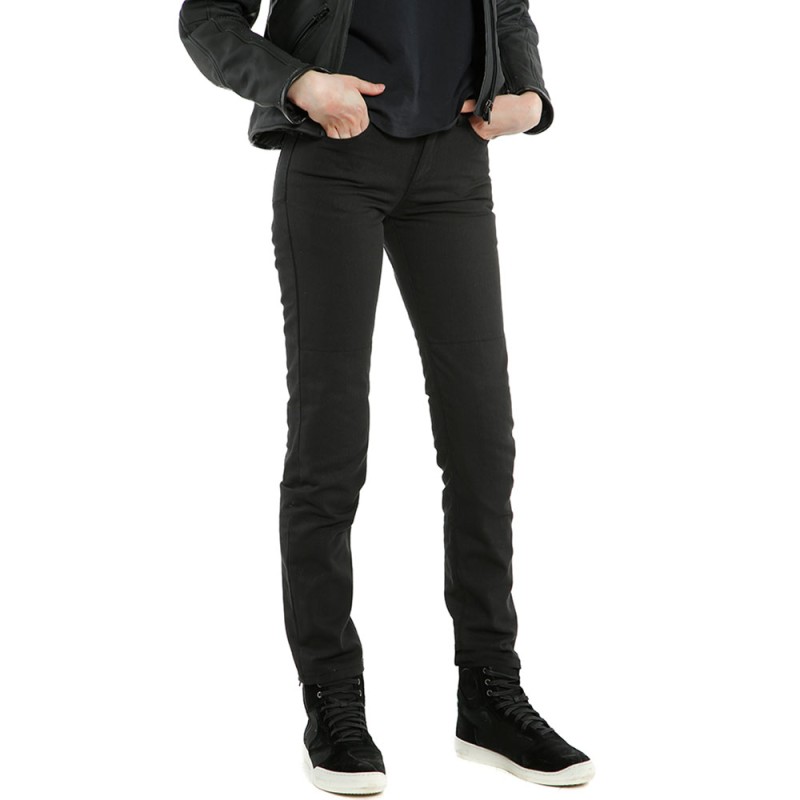 PANTALONES VAQUEROS DAINESE CASUAL SLIM TEX LADY NEGRO