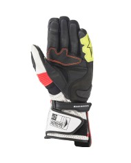 GUANTES ALPINESTARS SP-2 V3 BLANCO/ROJO FLUOR