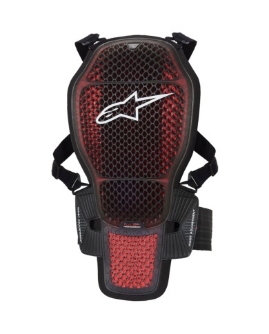 ESPALDERA ALPINESTARS NUCLEON KR-1 CELL TRANSPARENTE SMOKE/RED
