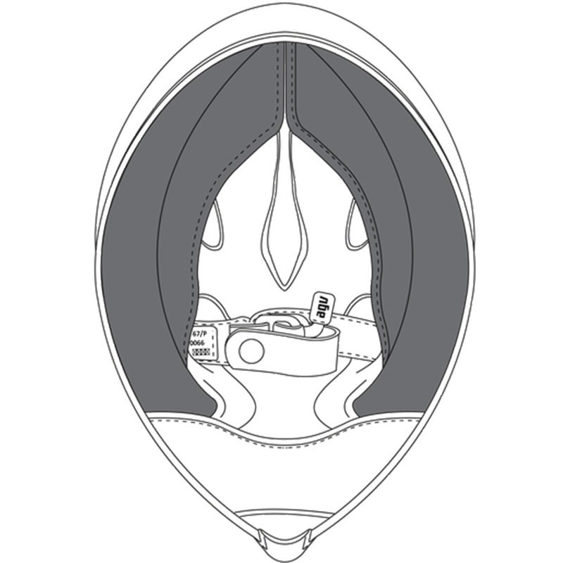 CARRILLERAS CASCO AGV PISTA GP R (S)