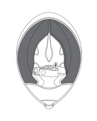 CARRILLERAS CASCO AGV PISTA GP R (S)